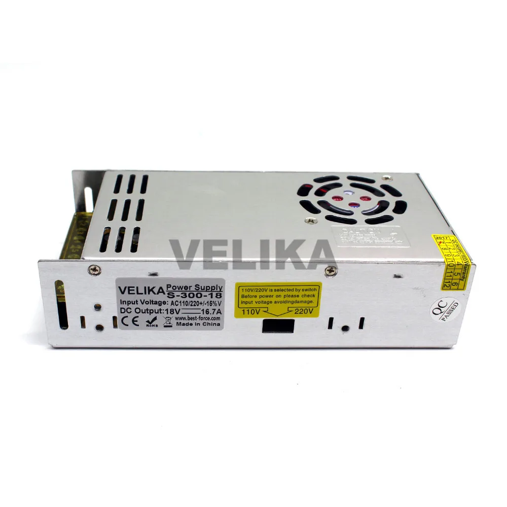 Источник питания DC18V 16.7A 300w светодиодный трансформатор драйвера AC110V 220V до 18v dc