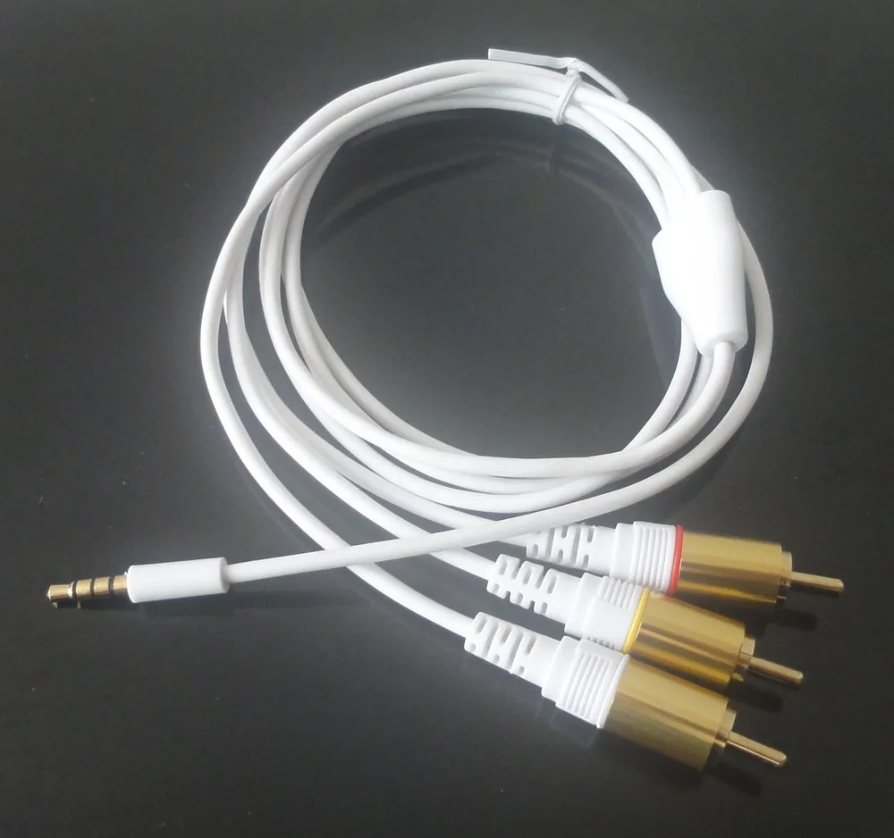 Аудио Видео кабель 3 5 мм до 3RCA 2 метра|audio video cable|video cable3.5mm to 3rca |