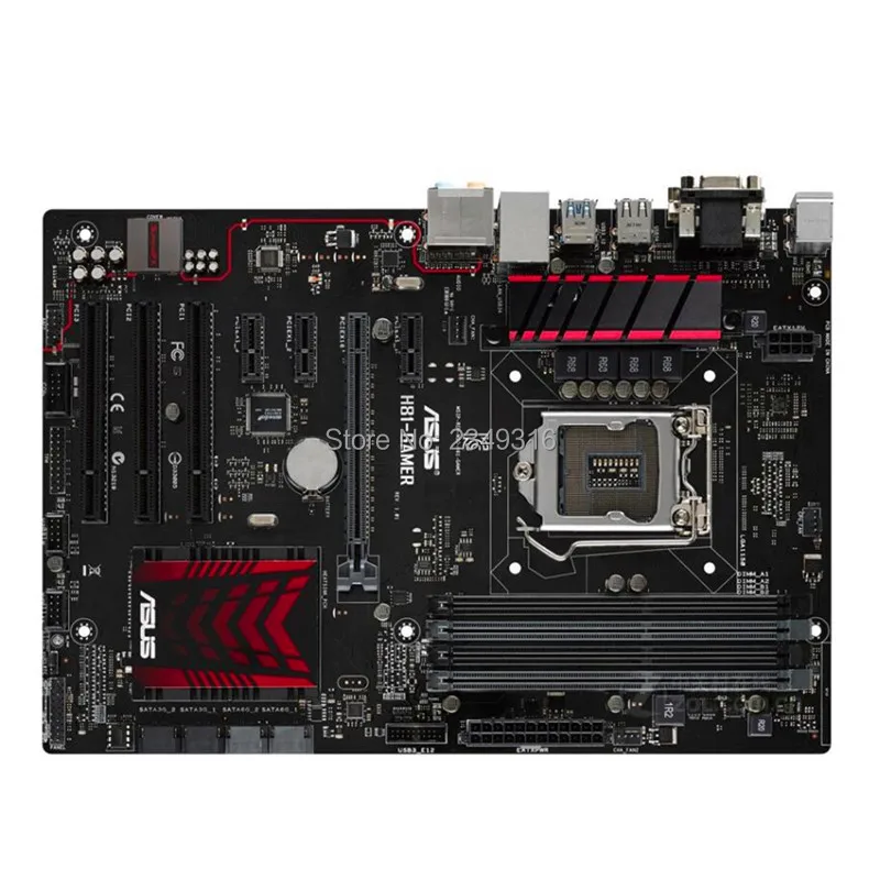 Для ASUS H81-GAMER оригинальная материнская плата с разъемом LGA 1150 DDR3 H81 SATA3 USB3.0 настольная материнская плата