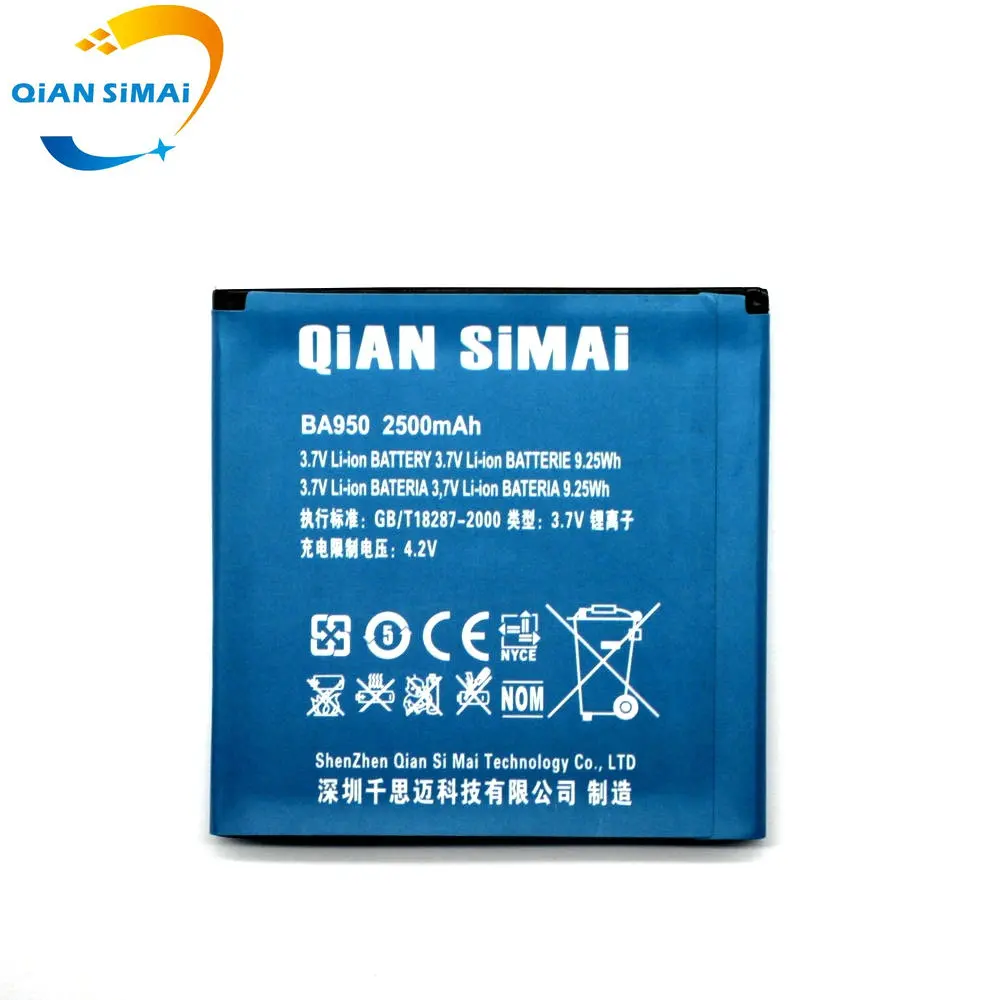 Сменный аккумулятор QiAN SiMAi BA950 2500 мАч для телефона SONY Xperia ZR M36h C5502 C5503 новинка 100%