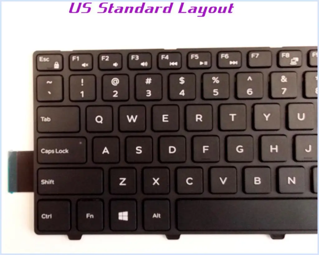 Новая раскладная клавиатура US для ноутбука Dell Latitude 3450 V147125AS1 SN8233 050X15/черный