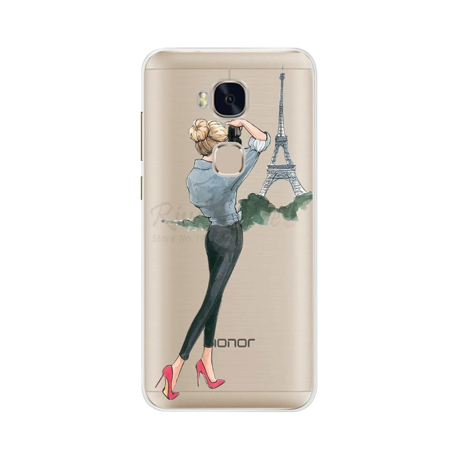 Чехол для huawei Honor 5X5 X Чехол Мягкий силиконовый чехол для huawei GR5 чехол для телефона Fundas для huawei Honor 5X KIW-L21 чехол
