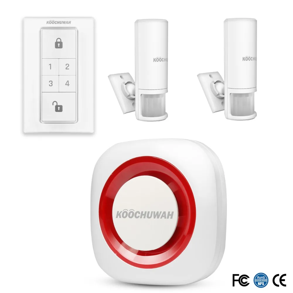 Беспроводная кольцевая система безопасности с PIR детектором анти-вор