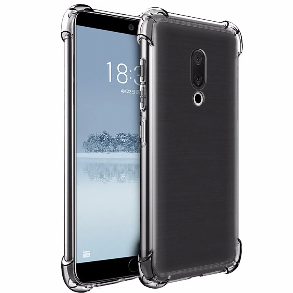 Мягкий чехол из ТПУ для Meizu Pro 7 Plus M6 M5 M3 Note M5S Mini противоударный прозрачный M6t M15 16 E3