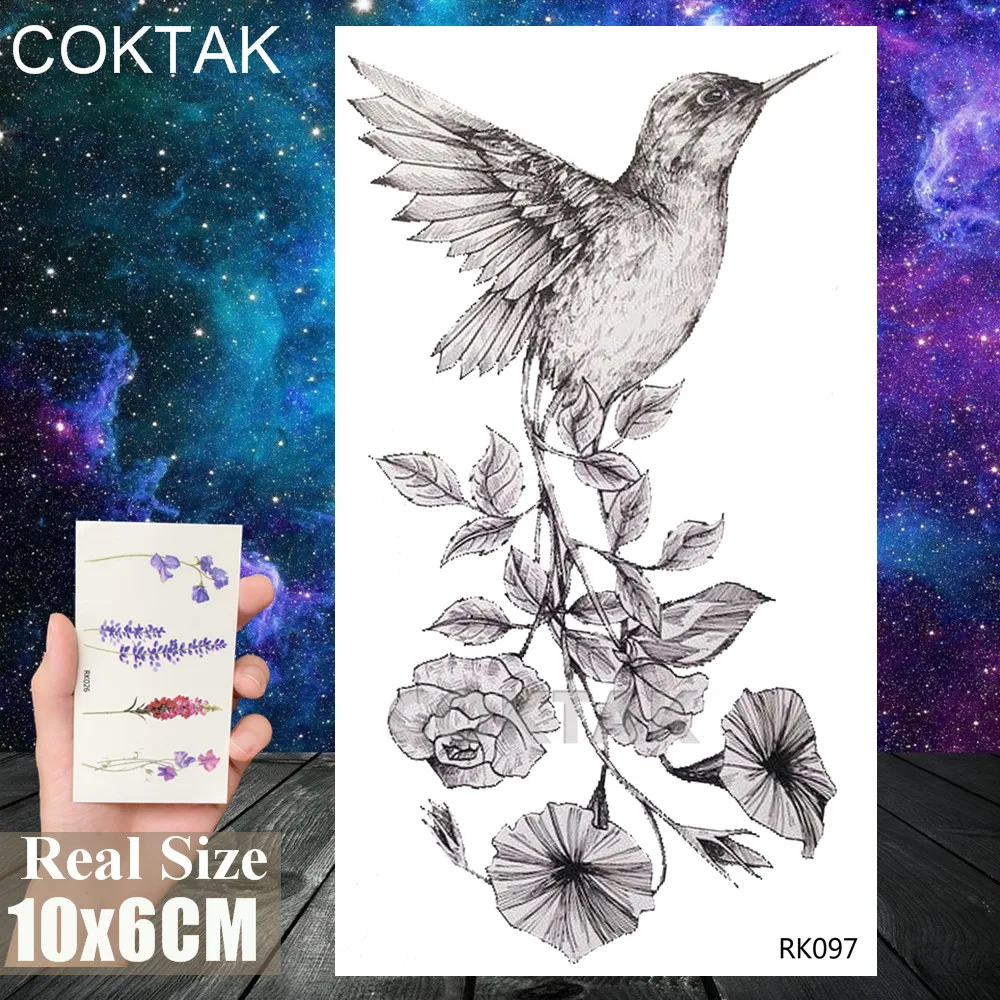 CRK097 Морская жизнь, Временные татуировки, акварельные медузы, бумага для мужчин, женщин, детей, Переводные татуировки, поддельные боди-арт, флеш-тату - Цвет: CRK097