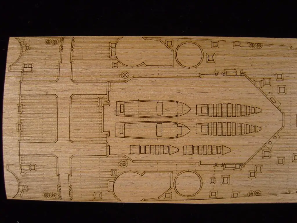ARTWOX 78011 линкор принц Тамия Уэллс деревянная палуба AW10028|decking wood| |