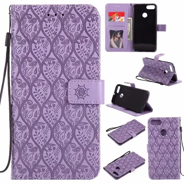 Для Coque Xiaomi mi 5X случае ротанга Тиснением Бумажник Флип Стенд карты фото Слоты