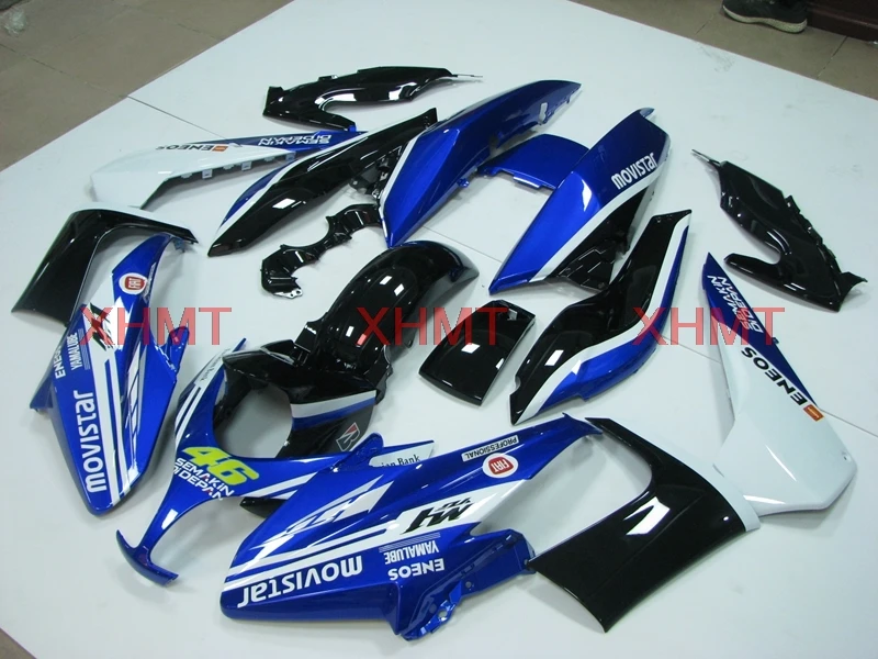 Для TMAX 500 2008-2012 Обтекатели XP 500 09 10 Пластик Обтекатели T-MAX500 2011 Синий Черно Белые обтекатели