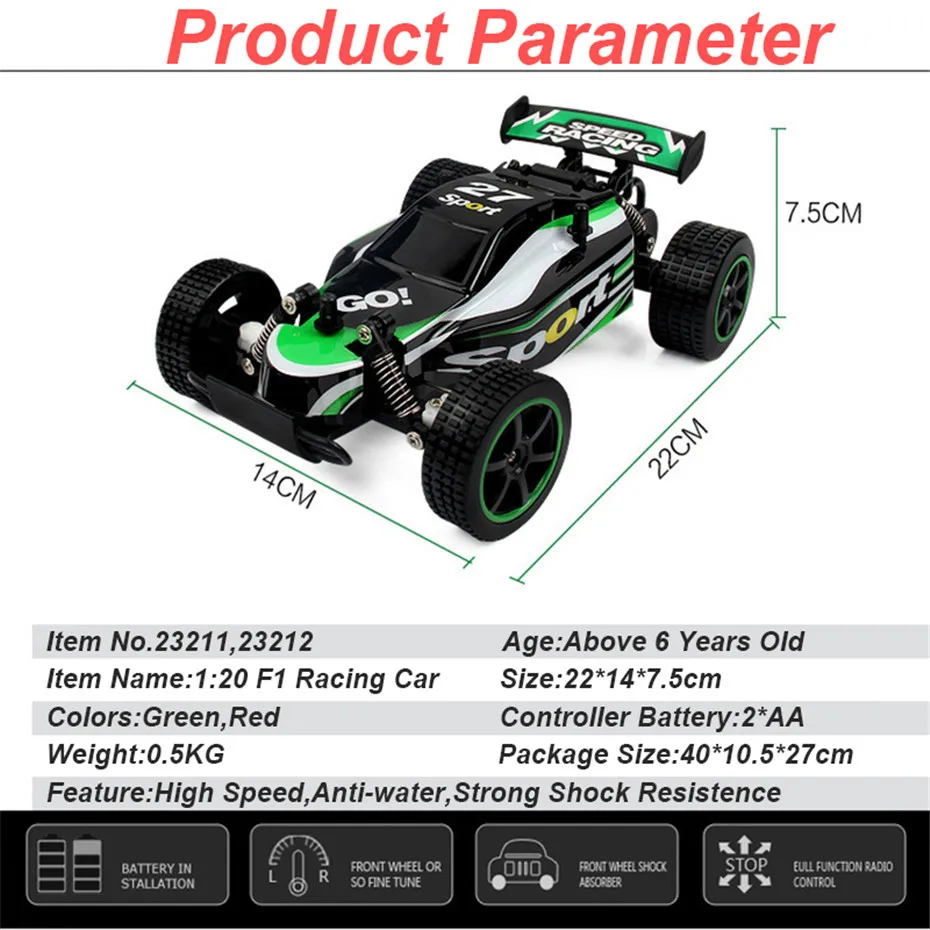 MEOA Горячая RC автомобиль 1:20 Масштаб 2,4 г высокая скорость р/у автомобиль для дрифта радиоуправления F1 модель дистанционного управления автомобиля Voiture Telecommande