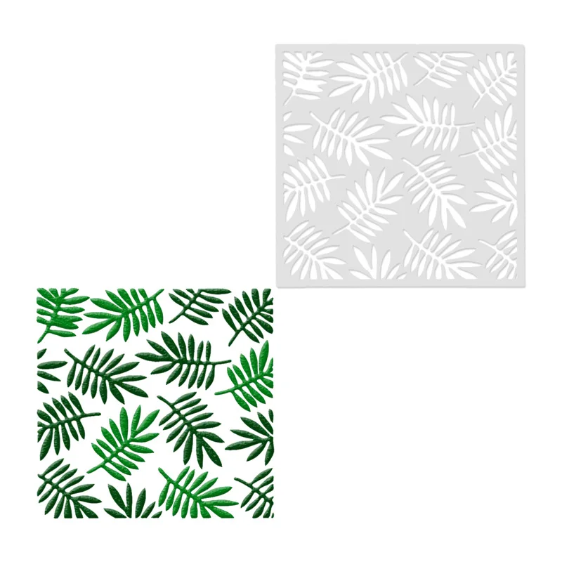 

13*13New Leaves pvc Layering Stencils for Diy scrapbook coloring,painting stencil,home decor diy etc. Product image