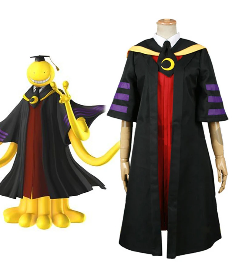 Костюм для косплея Ansatsu Kyoushitsu Koro sensei из аниме класс убийц 3 е костюм по
