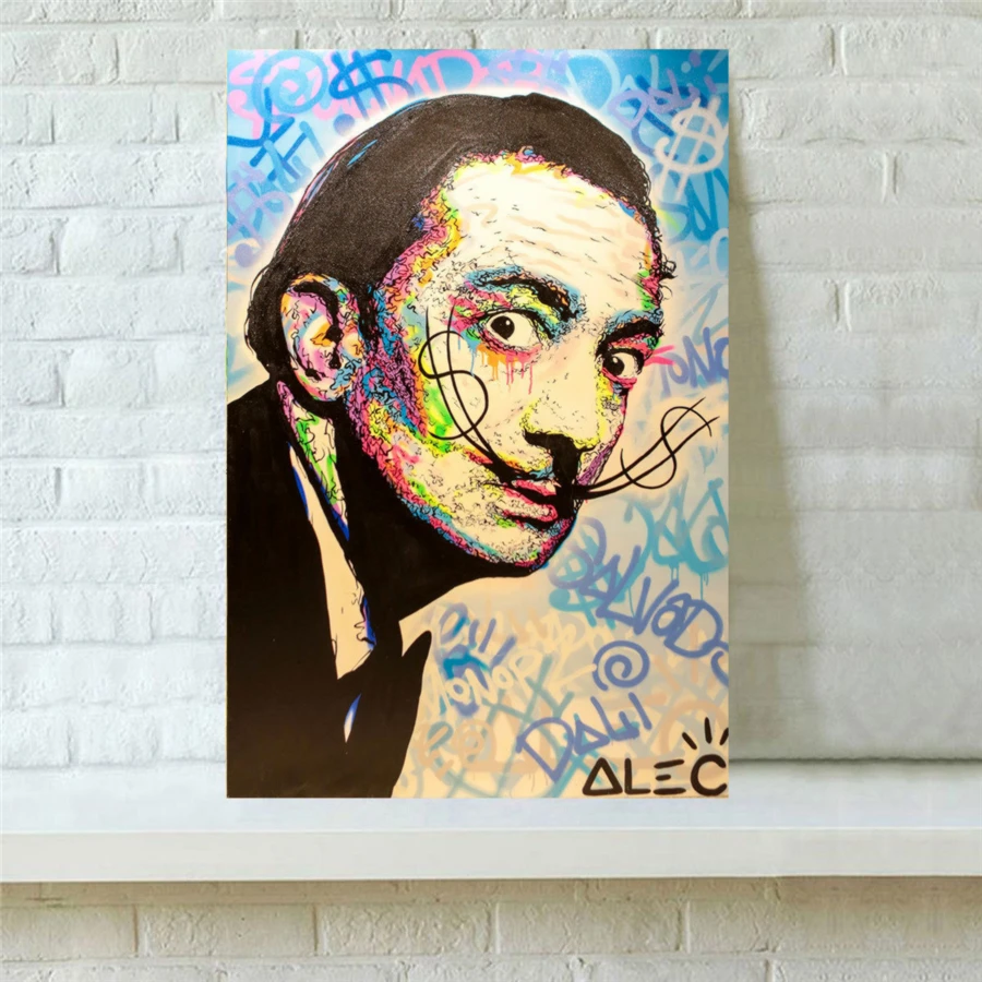 Alec Monopolys Salvador Dali HD настенный холст с печатью постера живопись декоративная