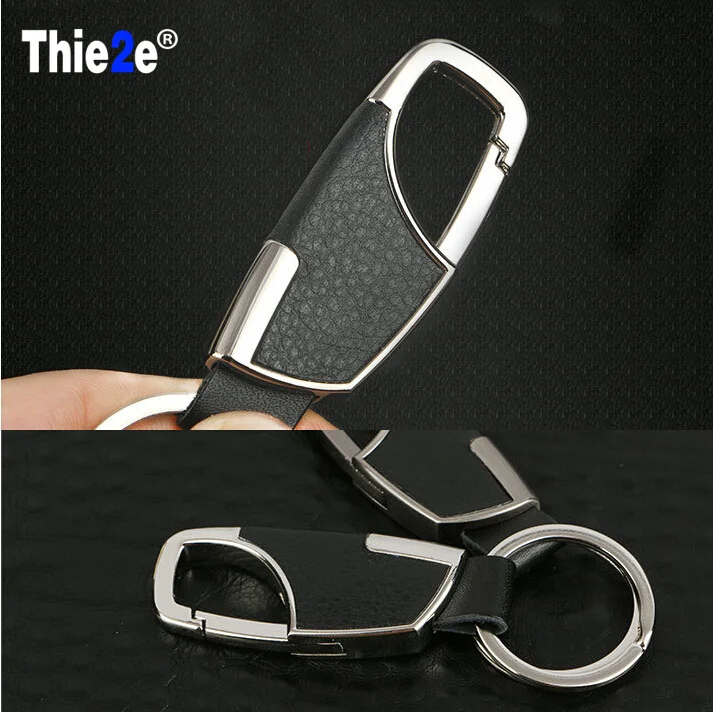 Car styling Fashion Creative Leather Keychain Ornament Accessories for Cadillac srx cts ats escalade key emblem sts dts bls | Автомобили и