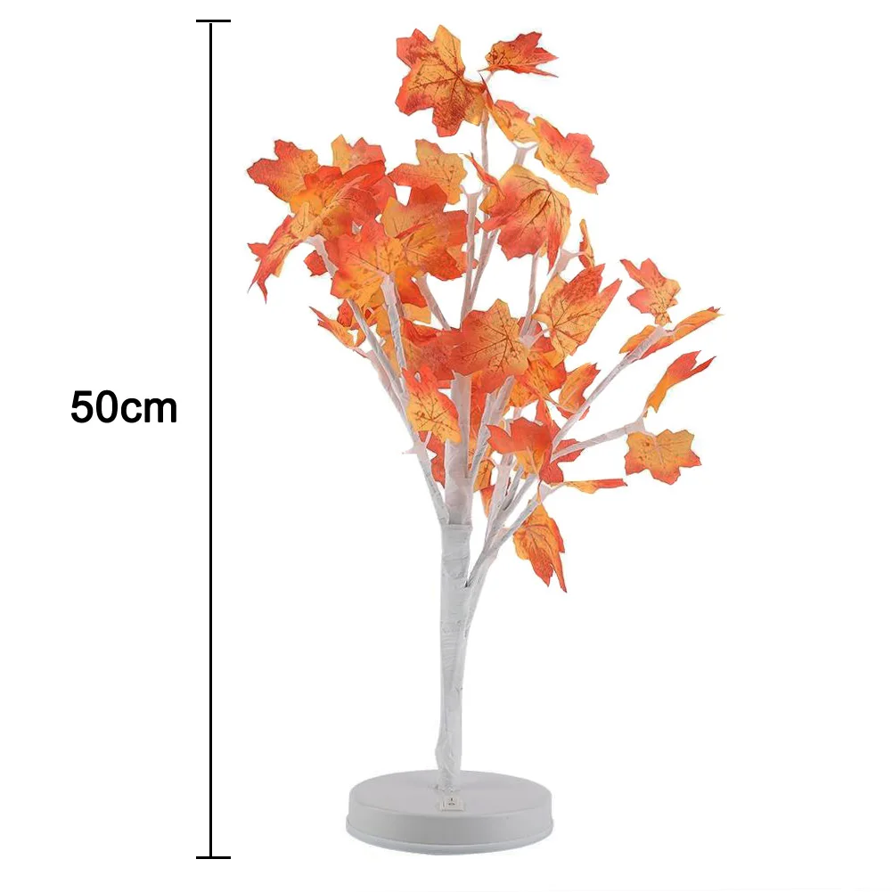 Novel LED Autumn Maple Tree String Lights Plant Holiday Light Home Christmas Decorative Shipping | Лампы и освещение