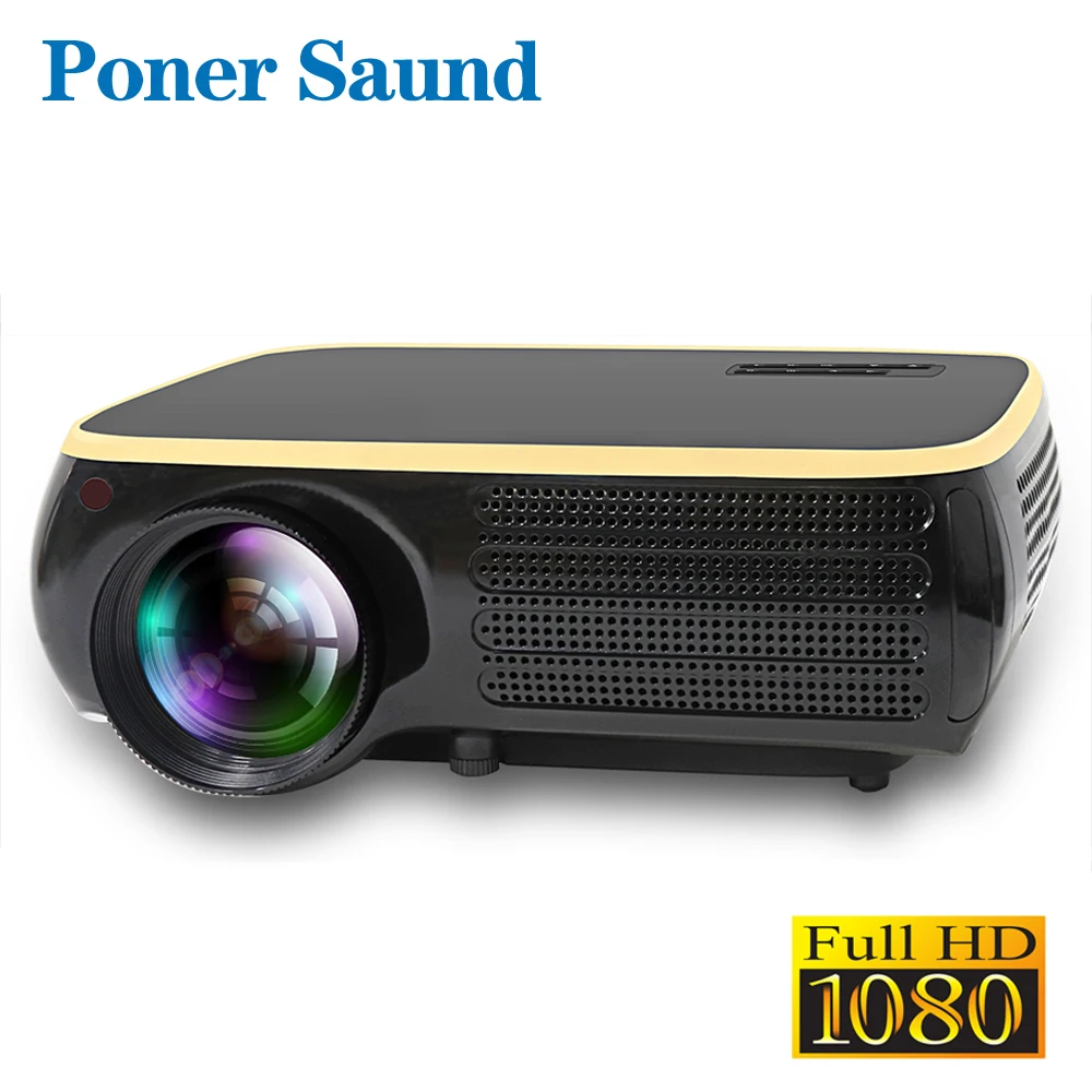 Poner Saund M8S светодиодный проектор разрешение 1920x1080P Full HD Android проектор 3D HDMI домашний кинотеатр Proyector Bluetooth
