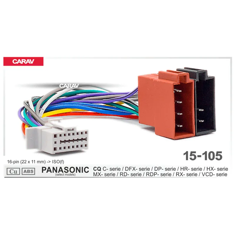 Автомобильный Кабель с креплением Carav 15-105 для PANASONIC CQ стерео радио адаптер штекер
