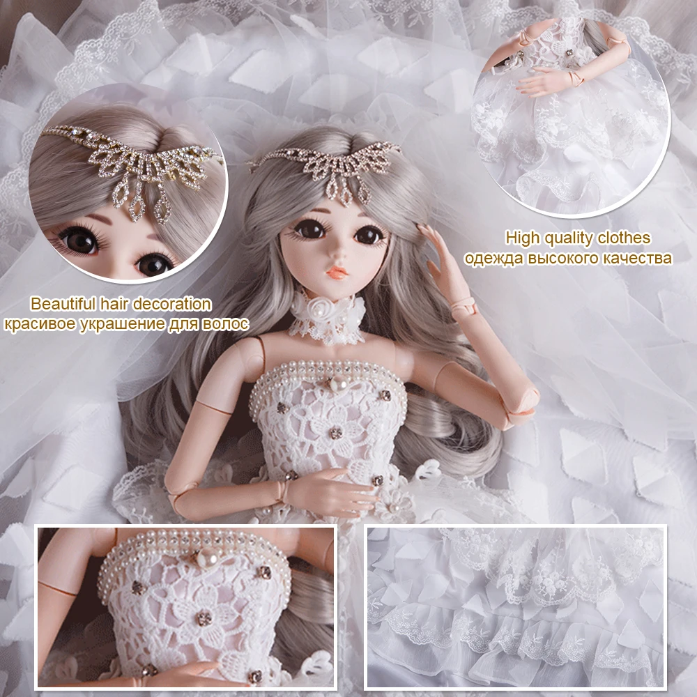 UCanaan 60 см 23 6 ''BJD SD куклы с 18 шариковых суставов одежда наряд обувь парик волосы