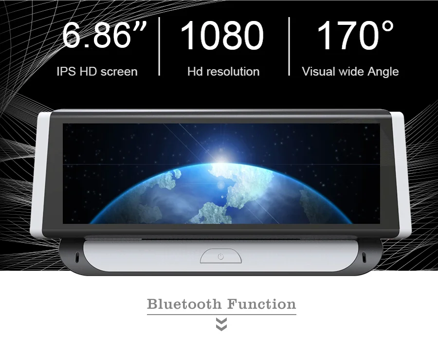 Anfilite 10 шт. 6 86 &quot3G/4G Android автомобильный видеорегистратор 1080P GPS навигация ADAS Full HD