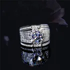 Мужское кольцо с белым цирконием, роскошные обручальные кольца, вечерние ювелирные изделия, не аллергенные