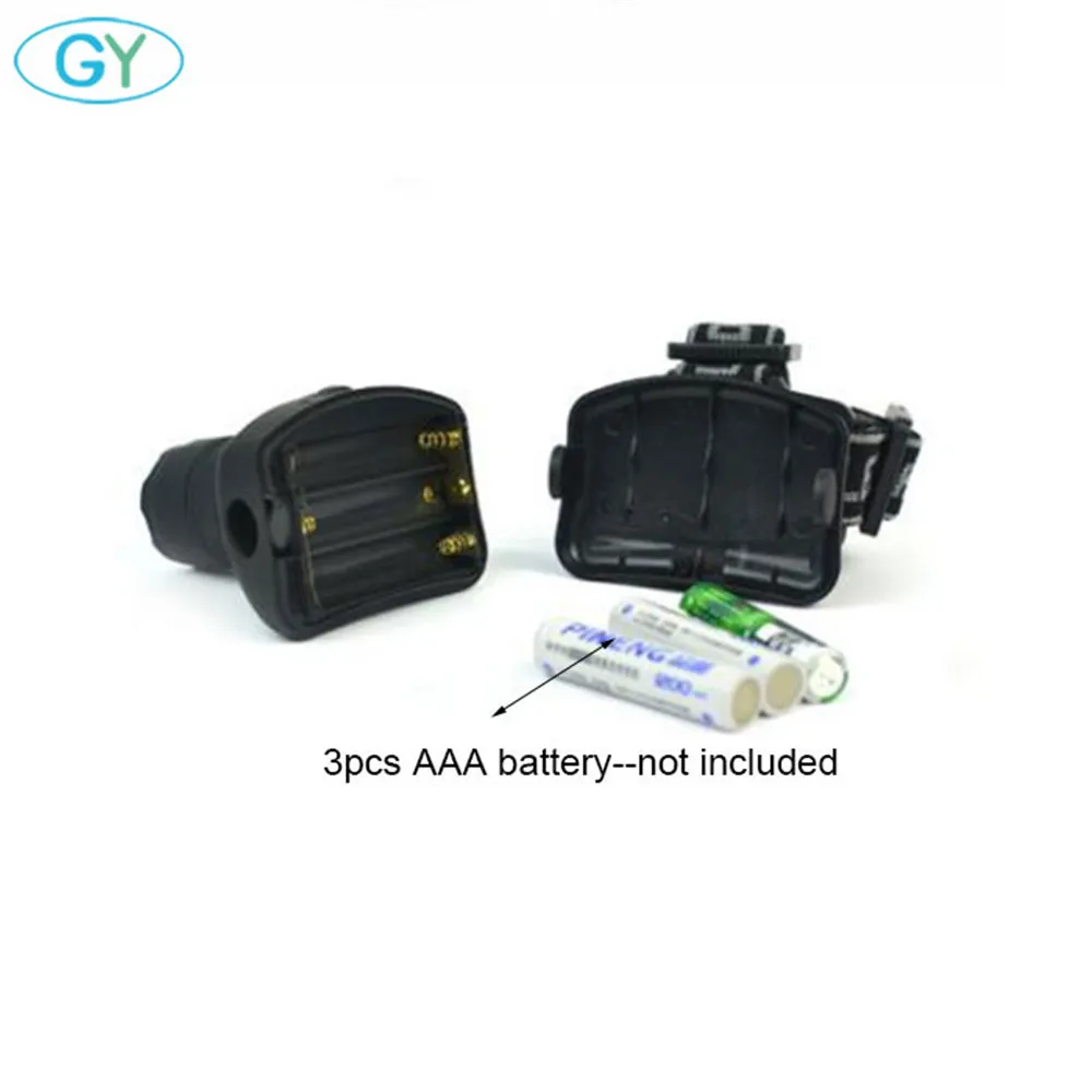 Черный 3 Вт светодиодный сильный головной свет Высокая Низкая Вспышка Выходная