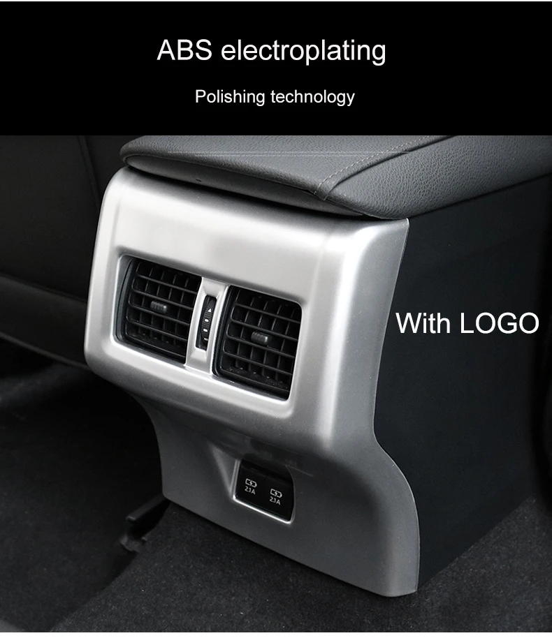 QHCP ABS Eletroplating автомобилей Назад сзади выход кондиционера Vent рамки крышка авто интимные аксессуары для Toyota Camry