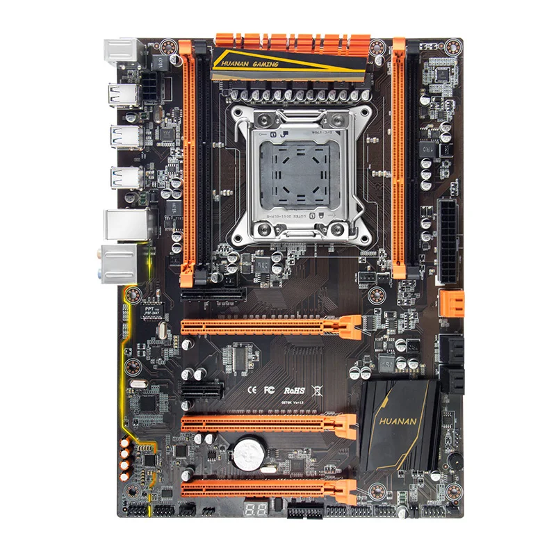 HUANAN deluxe X79 LGA2011 игровой процессор Материнская плата Xeon E5 2640 C2 с кулером ram 64G(4*16G) DDR3 1600MHz RECC