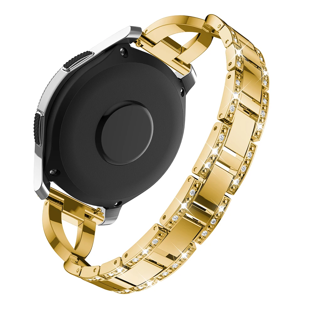 Для Amazfit Bip Pace Stratos 2 ремешка 22 мм 20 мм металлический браслет из нержавеющей стали для женщин samsung Galaxy Watch 46 мм 42 мм S3