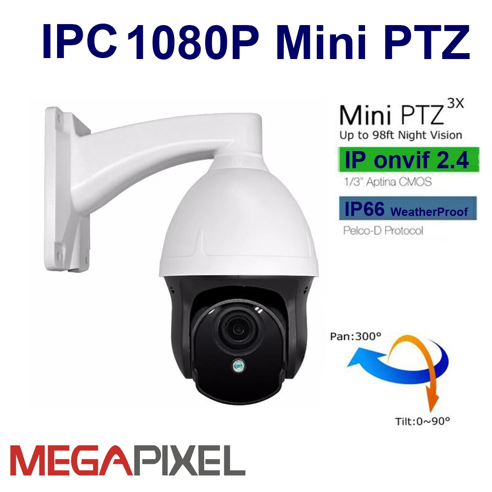 Айпи камера мини ptz 960 P 1.3mp ик сетевая pan tilt zoom 3x Cctv видеонаблюдение система