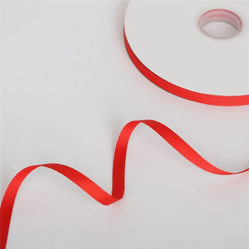 2019 Новые 5 ярдов/лот Ширина 7 мм/10 мм/15 мм/20 мм/25 мм красной лентой Grosgrain ленты для