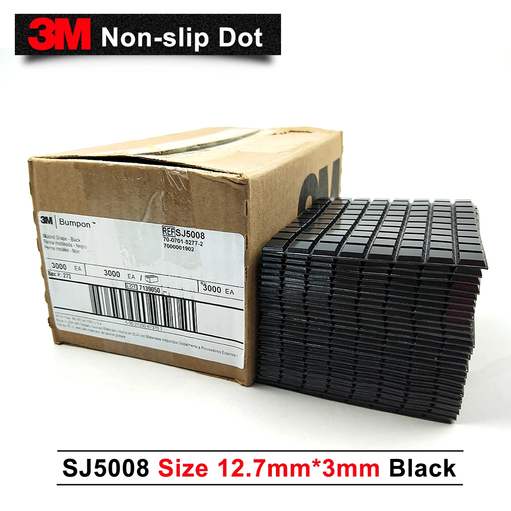 3M резиновый клей Bumpon SJ5008/защитные резиновые точки/черный цвет/Ш 3000 мм * в 3 мм/шт.