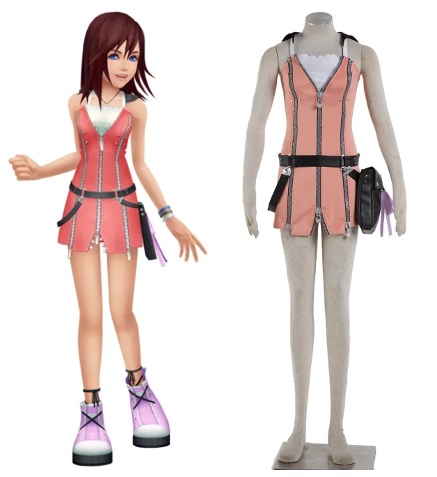Костюм для косплея Kingdom Hearts Kairi на Хэллоуин|halloween pumpkin fancy dress|halloween costume tigercostume masquerade