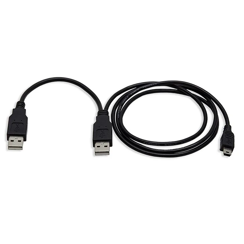 Двойной USB 2 0 Тип A для Mini 5 контактный B x1 Y кабель передачи данных и питания