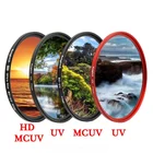 Фильтр для объектива камеры KnightX HD UV MCUV 49 52 55 58 62 67 72 77 мм для canon eos sony nikon 500d 1200d светильник 80 комплект 52 мм 58 мм