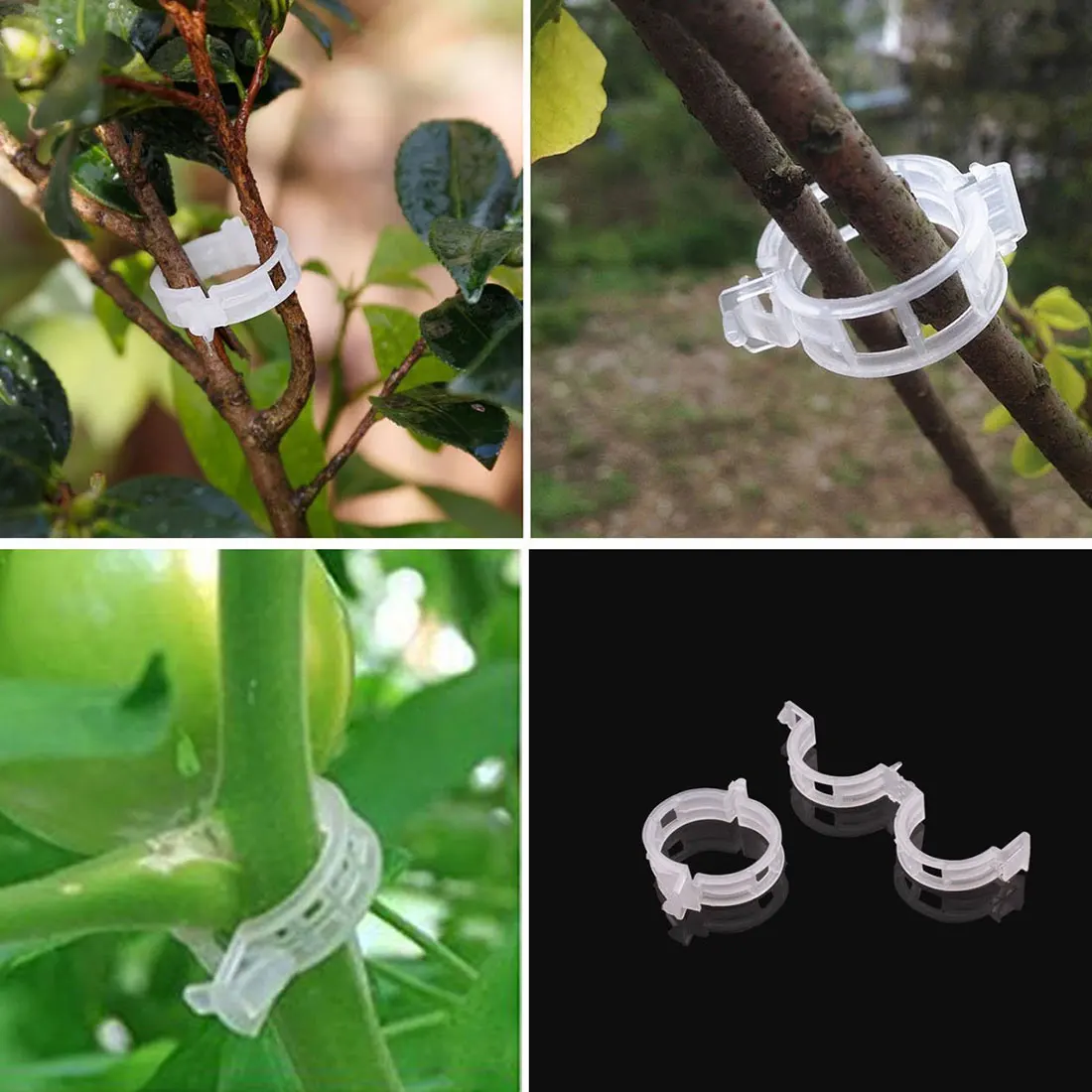 Томатная садовая растительная опора зажимы 100 шт для шпагата теплицы томатные