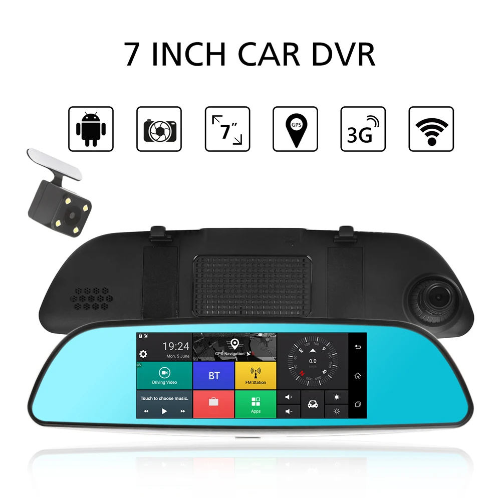 Dashcam DVR Автомобильный видеорегистратор Даш Cam РЕГИСТРАТОР Авто двойной Камера