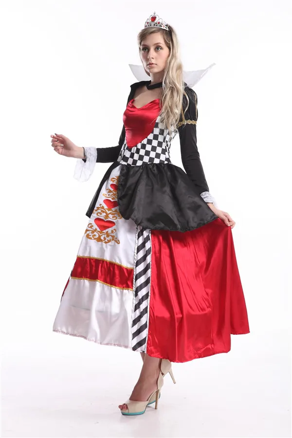 

8xl xxxxxxxxl plus size Women's alice in wonderland maid Queen of Hearts Cosplay party halloween Costume