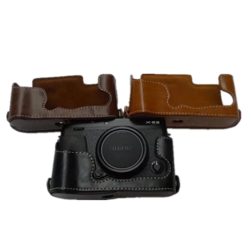 Кожаный чехол для фотоаппарата Fuji Fujifilm XE3|camera half case|leather case for cameracase camera |