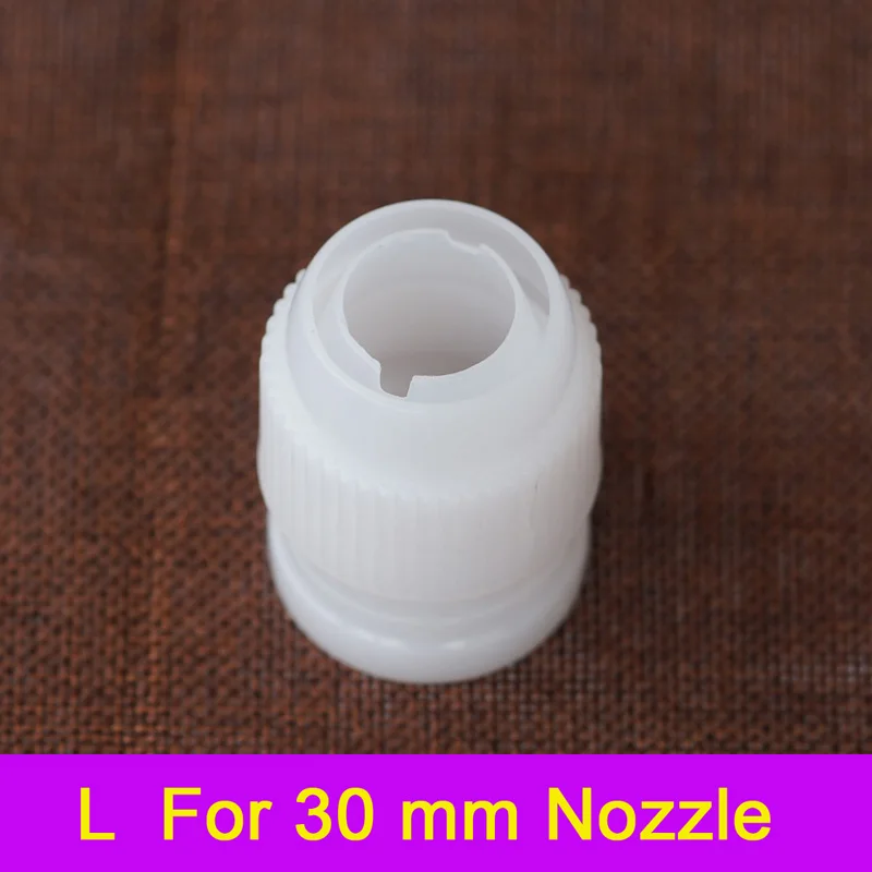 L (For 30mm Nozzle) Насадка для обледенения Соединительный адаптер Соединительный прибор для кондитерского крема украшения конвертер инструменты удобный инструмент для выпечки для украшения торта - Цвет: L (For 30mm Nozzle)