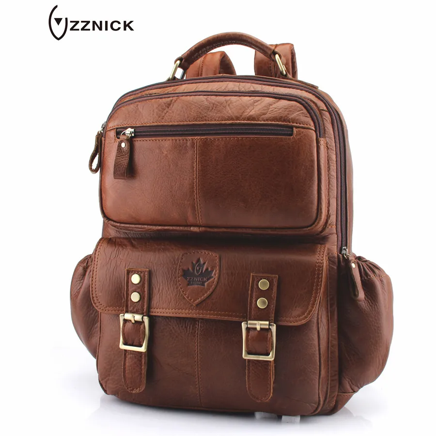 ZZNICK 2018 новые мужские рюкзаки из натуральной кожи мужская дорожная сумка модная