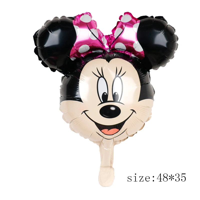 1pc fushia mini 112 см гигантский Микки Минни Маус фольгированный шар мультфильм день рождения украшения для детей Детские вечерние игрушки - Цвет: 1pc fushia mini