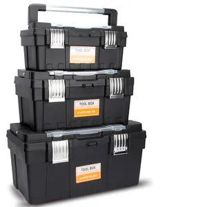 Портативный пластиковый ящик для инструментов, многофункциональный ящик для инструментов, утолщенный, с защитой от падения, большой ящик для хранения в машине