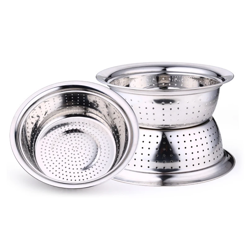 1 шт. утолщение Нержавеющая сталь утечки бассейна горшок овощей фруктов сито