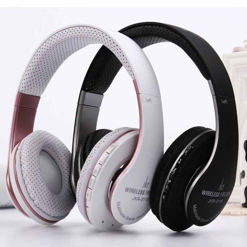JKR стерео ушной беспроводной Blutooth наушники Bluetooth для телефона большие головной