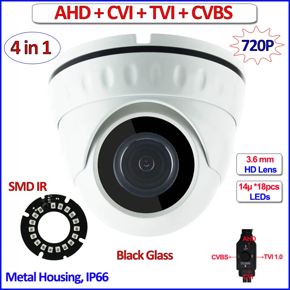 4in1 2.0MP 1080 P CVI TVI 960 H AHD мини камера Ночное видение 1MP 720 камеры CMOS видеонаблюдения OSD 2MP HD объектив UTC IR CUT WDR 720p