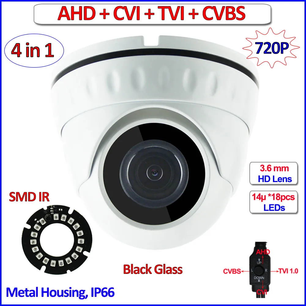 4in1 2.0MP 1080 P CVI TVI 960 H AHD мини камера Ночное видение 1MP 720 камеры CMOS видеонаблюдения OSD 2MP HD объектив UTC IR CUT WDR|720p ahd
