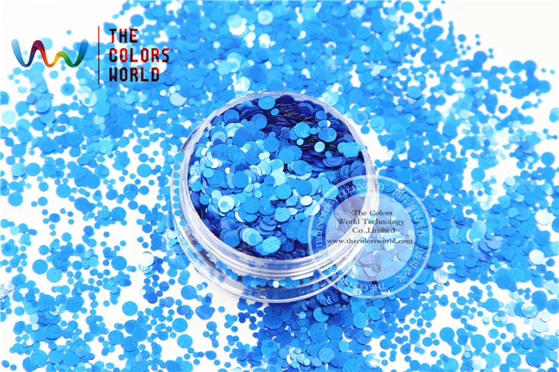 Круглые и точечные фигуры с синими цветами для нейл-арта геля лака ногтей макияжа