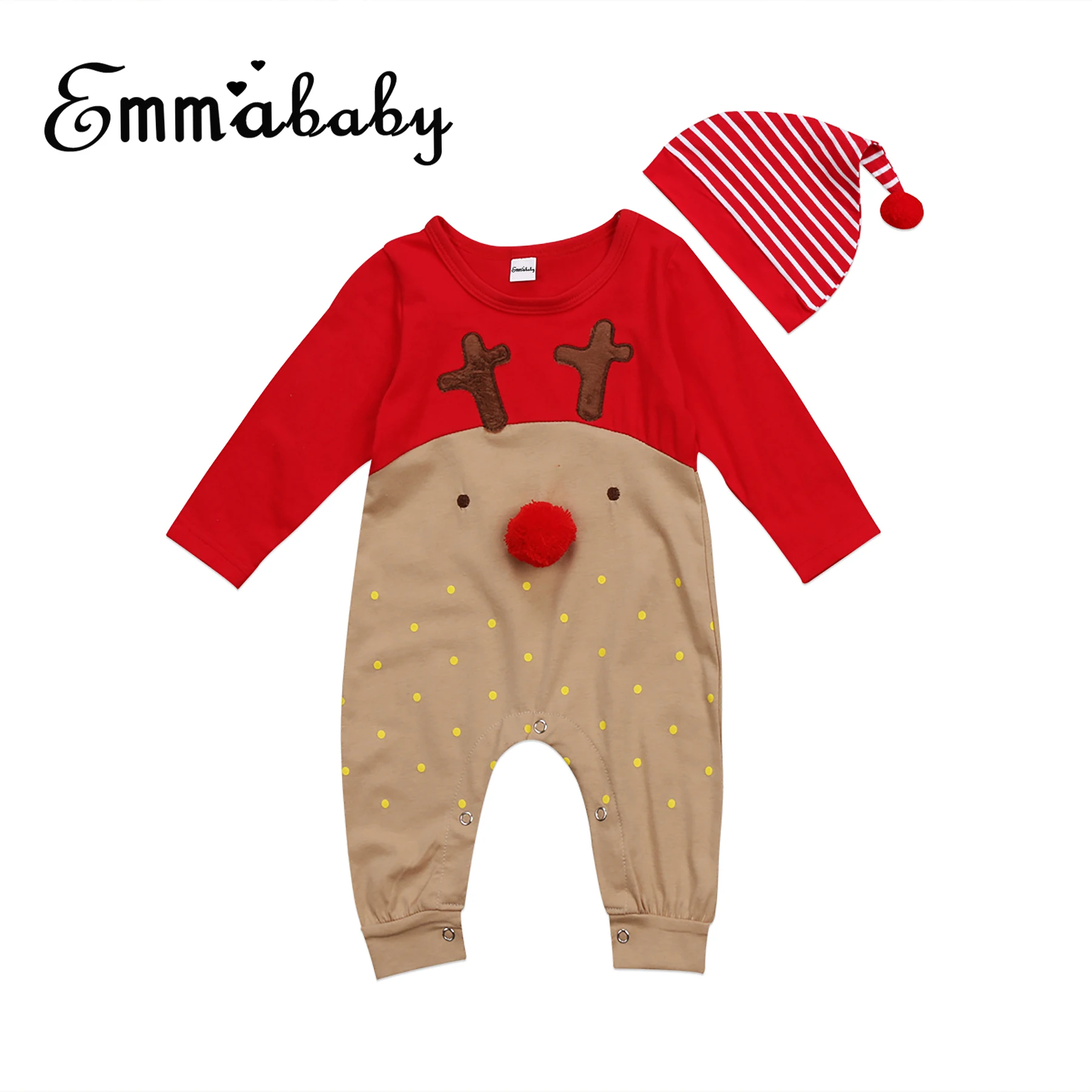 Детский комбинезон с длинным рукавом на возраст 0 24 месяца|christmas romper|girls romperromper long |