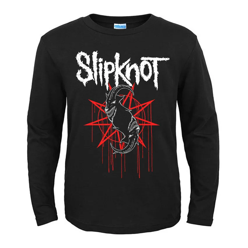 31 конструкции Америке группы Slipknot рок черный футболка бренд полный рубашка с длинным рукавом тяжелых металлов хлопка camiseta панк-рокер уличная - Цвет: 17