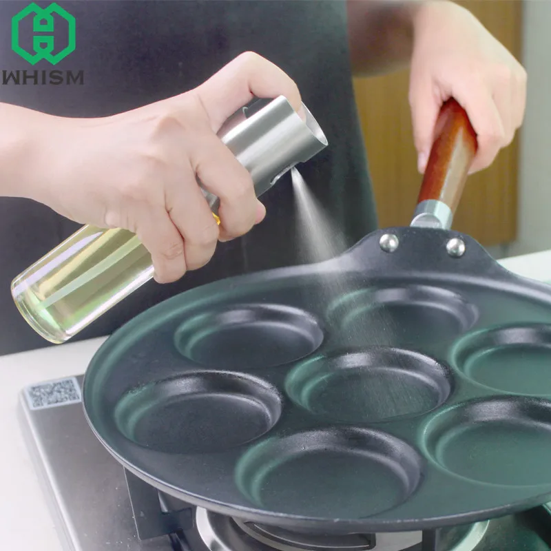 WHISM стеклянная бутылка распылитель оливкового масла из нержавеющей стали