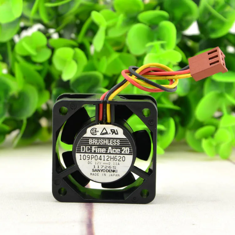 Новый оригинальный 109P0412H620 4 см 4020 DC12V 0.11A двойной шаровой трехпроводный
